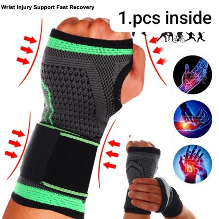 مشد معصم رياضي ضاغط مع حزام حماية إضافي