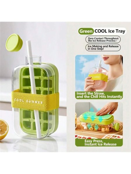 زجاجة مياه مبتكرة 2 في 1 – اشربها مثلجة!